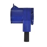 Angled CEE contrast plug + Schuko socket
