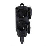 Schuko socket 4-way 5M 3x 1.5 mm²