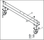 Mobile gantry crane 2 ton