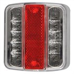 Rear light 4 functions 98x105mm 14LED with 5-pin EC