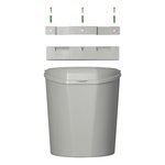 Waste bin with lid 6L for caravan/camper