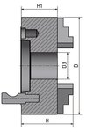 Independant 4 jaw chuck