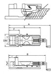 Hydro-mechanical milling clamp / machine clamp