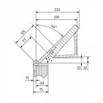 Bending bench 1020mm - segmented upper blade