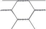 Hexagonal mesh Avigal 25x0.8 50 cm x 50 m