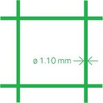 Aviary mesh PVC 13x1.1 100 cm x 10 m