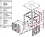 Industrial fixed cooling fan 18000m³/h