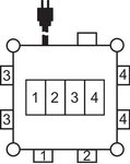 Compact rubber flow divider BSV 3/32 2 IP44 2m H07RN-F 5G4,0