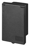 CEE wall inlet box rectangular black