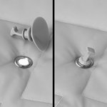 Suction cup mount for window insulation set - set of 4 pieces