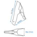 Metal clamps - set of 2 pieces