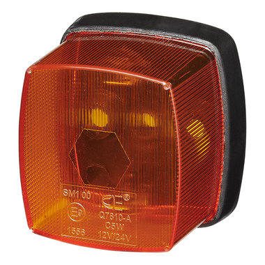 Side marker lamp amber 65x60mm PM