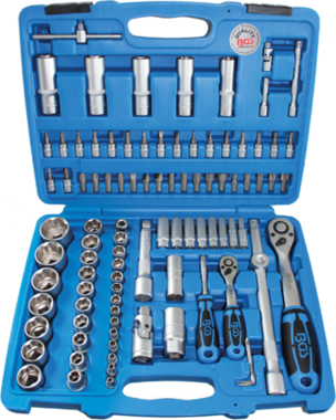 Socket Set 6.3 mm (1/4) + 12.5 mm (1/2) drive 95 pcs.