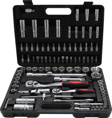 Socket Set 6.3 mm (1/4) / 12.5 mm (1/2) Drive 94 pcs