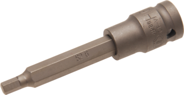 Impact Bit Socket length 100mm (1/2) Drive internal Hexagon 6 mm