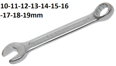 Combination Spanner extra short metric loose