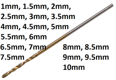 Twist Drill HSS-G titanium-nitrated