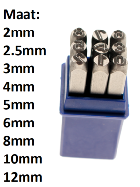 Figure Punch Set 2 mm to 12mm