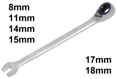 Ratchet Combination Wrench reversible