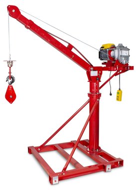 Mobile crane 500 kg with electric winch