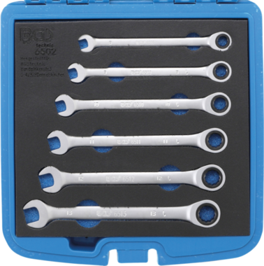 Ratchet Wrench Set 8 - 13 mm 6 pcs