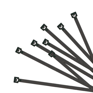 Cable tie set 60 pieces black