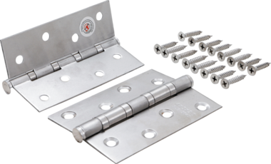 Hinge Set Stainless Steel 100 x 40 mm 2 pcs