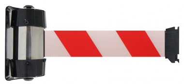 Barrier tape white/red wall mount 4 meters