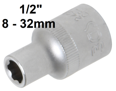 Socket, Super Lock (1/2) Drive 8-32mm