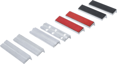 Bench Vice Jaw Protector Set Aluminium 125 mm 8 pcs