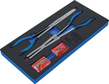Double-Joint Circlip Pliers Set Exchangeable Tips 345 mm