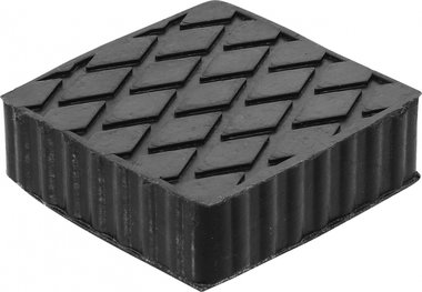 Bgs technic Rubberen pad  voor hefplatforms  116,5 x 116,5 x 36,5 mm