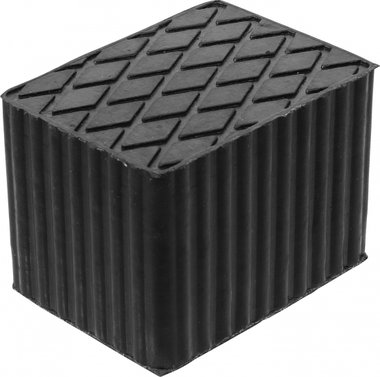 Bgs technic Rubberen pad  voor hefplatforms  160 x 120 x 115 mm