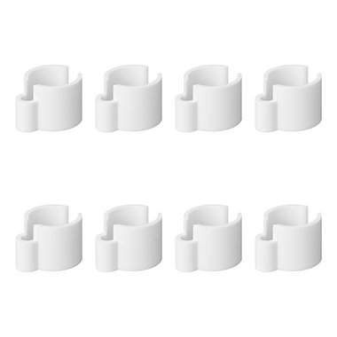 Cable clip white 22-32mm set of 8 pieces