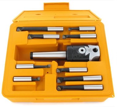 Cutterhead set including intake mk2/m10 + 9 dlg. Drilling cutter set