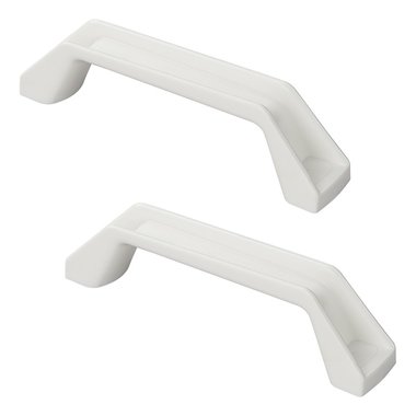 Manoeuvring handle white set of 2 pieces