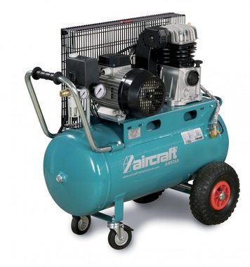 Belt-driven oil compressor 10 bar - 50 litres