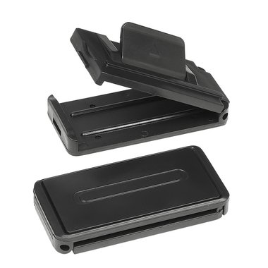 Seat belt clip set of 2 pieces black