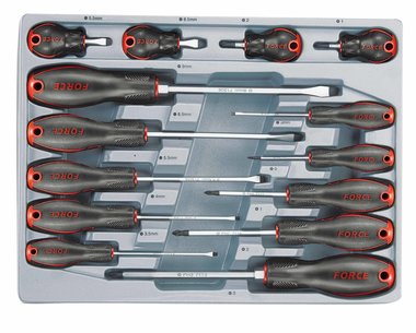 Screwdriver Slotted & Phillips set 14pc