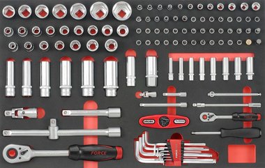 Foam Socket set 1/4 & 1/2 116pc