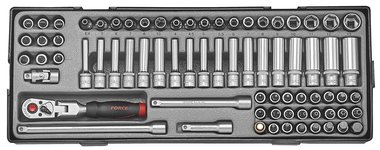 1/4 Socket combination set 74pc