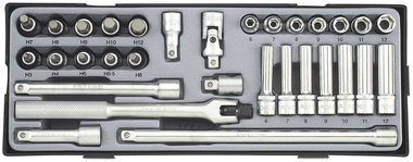 3/8 Socket combination set 31pc