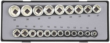 1/2 Socket set 21pc