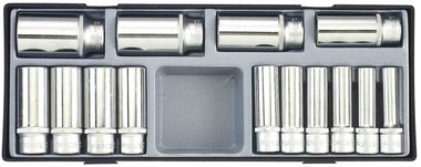 1/2 Deep socket set 14pc