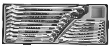 Combination wrench set 16pc