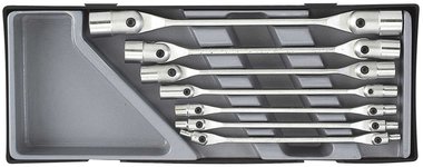 Star hinged socket wrench set 7pc