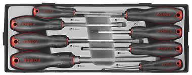 Screwdriver set Slotted & Phillips 8pc