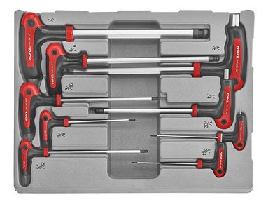 Hex ball point grip key set SAE 9pc