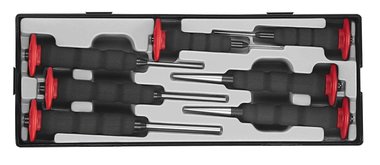 Quakeproof pin & taper punch set 7pc