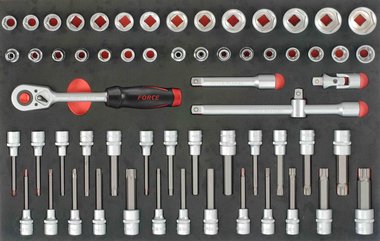 Foam 1/2 Socket Combination set 61pc